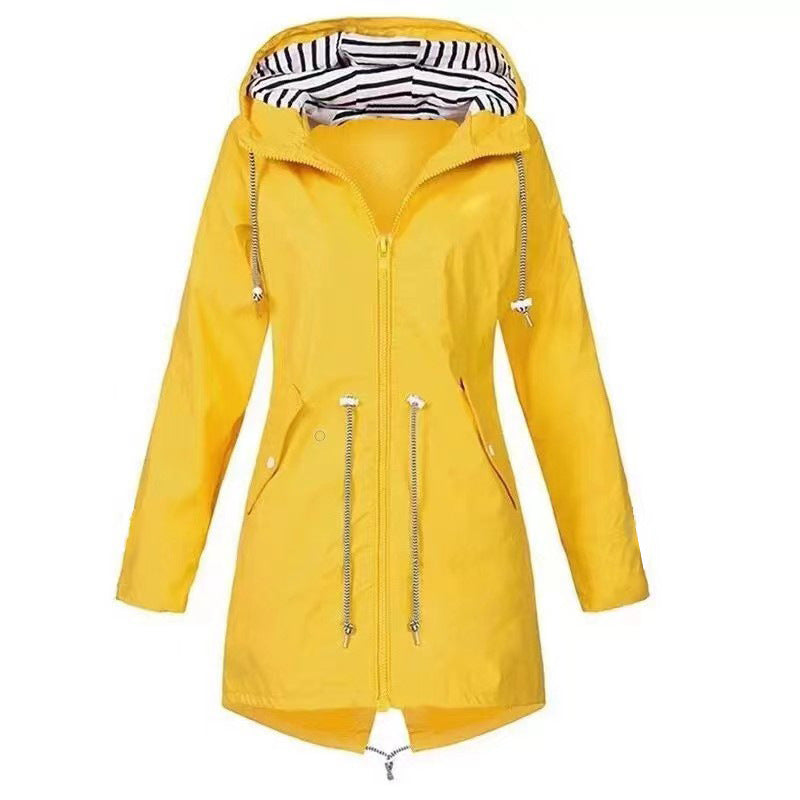 Matching Walk Set: yellow dog raincoat and yellow rain jacket
