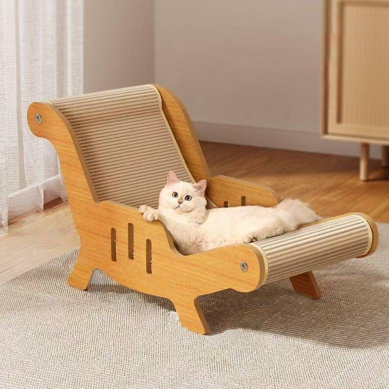 Sisal cat lounger and scratcher chair - photo 1