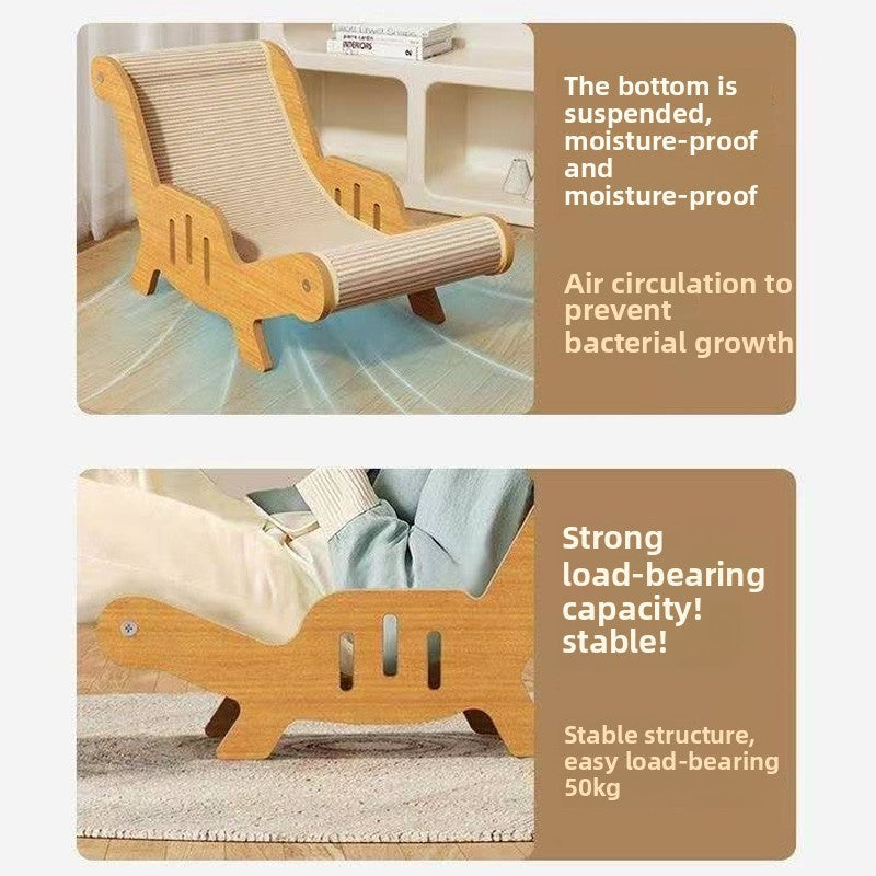 Sisal cat lounger and scratcher chair - photo 4